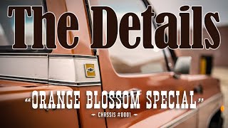 Legend Series Build Details  1973 Chevy C10 Orange Blossom Special [upl. by Enilkcaj807]