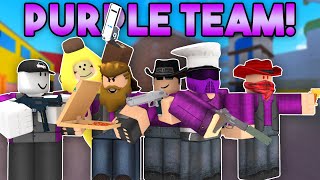 THE ULTIMATE PURPLE TEAM IN ARSENAL ROBLOX [upl. by Rudin378]