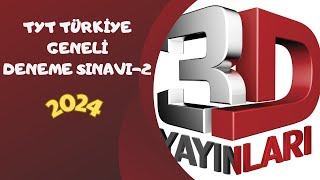 3D Yayınları TYT Türkiye Geneli Deneme Sınav2 Tarih Sorularının Çözümleri 22232425 Aralık 2023 [upl. by Anneirb]