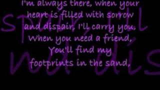 Leona Lewis  Footprints In The Sand  lyrics [upl. by Ellatsirhc]