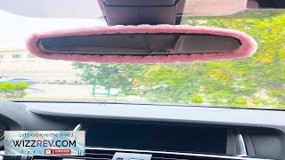 1pc Pink Car Rearview Mirror Protective Cover SHEIN USA Review [upl. by Scrivens]