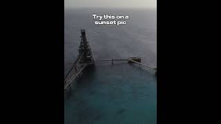 ✨ Bonaire Salt Pier Sunset A Drones Eye View 🌅 [upl. by Ahsirek]