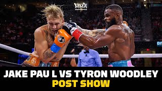 Jake Paul vs Tyron Woodley Post Show LIVE Reaction  MMA Fighting [upl. by Dlarrej]