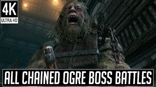 Sekiro All Chained Ogres Boss Fights No Damage4K 60fps [upl. by Averat]