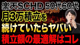 楽天SCHDの積立額で大きな違いとは？元金が同じ金額までいくとリターンが変わらないのかシミュレーションで紹介します！ [upl. by Lengel122]