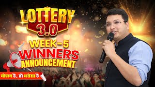 Lottery 30 Week 5 Winners REVEALED 🎉 nvsir motionfreelottery lottery2024 [upl. by Henriques577]