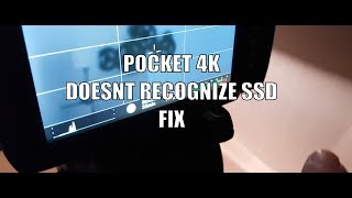 Blackmagic Pocket Cinema Camera 4k SSD not working [upl. by Judith845]