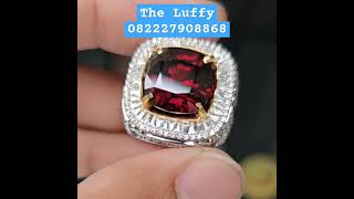 Natural Purplish Red Zircon Tanzania None 1297 carats Passbook SKY lab zircon permata gemstone [upl. by Timms]