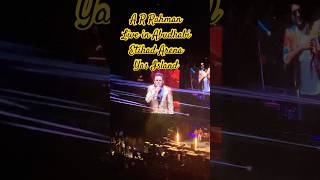 Jumbalakka jumbalakka songs A R Rahman live in Abudhabi shortsfeed shorts arrahman ishatalwar [upl. by Nylikcaj]