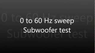 060Hz bass sweep subwoofer test see description [upl. by Elyn526]