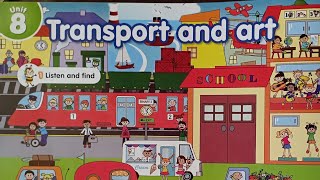 Connect Plus KG 1 Term 2 Unit 8  Transport and art  🚛👩🏻‍🦽🚲🚃✈️🚙⛵🛥️🚌 🐘🖊️🥚⭐🟩🔵🔺 [upl. by Akinar]