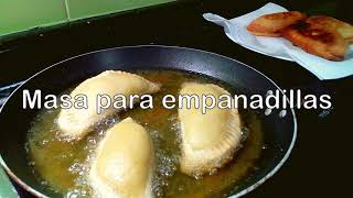 MASA PARA EMPANADILLAS CASERA  Recetas de cocina fáciles y económicas [upl. by Haeluj164]