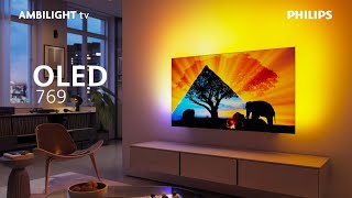 Philips Ambilight TV OLED769  4K Ultra HD OLED  Dolby Vision and Dolby Atmos [upl. by Welcher]