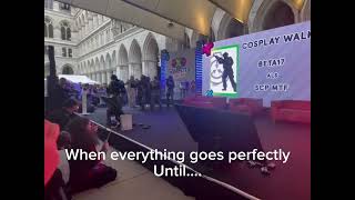 Vienna Game City 2024 Cosplay Catwalk Fail SCP MTF BETA17 [upl. by Amadas]