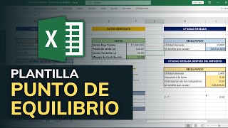 Punto de equilibrio  Plantilla EXCEL ✅  Anthony H [upl. by Ecirad469]