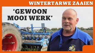 Wintertarwe zaaien met Lemken Solitair 23 met 6 m brede rotorkopeg [upl. by Yand819]