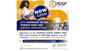 Insurance Sector Student Fund ISSF 2025 Application Window [upl. by Madid]