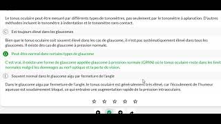 GLAUCOME CONGÉNITAL Glaucomes Chroniques A partie 1 qcm externat et residanat alger [upl. by Albie]