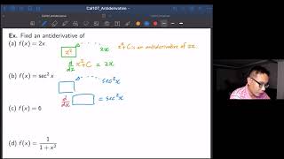 01 Antiderivatives [upl. by Sergio]