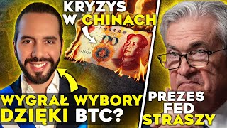 CZY KRYZYS W CHINACH WPŁYNIE NA KURS BTC  PIERWSZY KRAJ Z BTC JAKO WALUTĄ  Crypto News [upl. by Ide370]