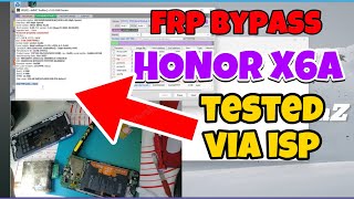 Honor X6A Frp Bypass Via ISP UFi BOX  WDYLX2 [upl. by Lodie188]