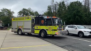 Avenel Fire Department Rescue Engine 52 Responding [upl. by Eckhardt]