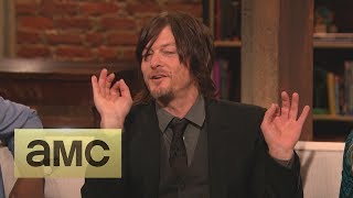 Norman Reedus on Throwing Darts Episode 412 Talking Dead [upl. by Hsilgne]