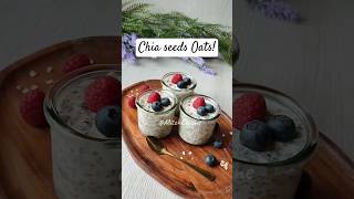 Overnight Chia seeds Oats  Video caption I wrote a Sesame seeds instead CHIA SEEDS [upl. by Ainsley]