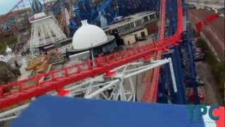 Blackpool Pleasure Beach  Pepsi Max Big One Front Row On Ride POV 2012 1080p [upl. by Sollie]