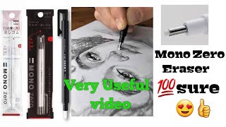 Mono Zero Eraser Review  Best Pen Eraser  Very Useful Eraser  In Malayalam  ElegantArts [upl. by Schofield]