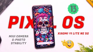 Best Official Pixel OS for Xiaomi 11 Lite NE 5G Review MIUI Camera New Features ♥️ [upl. by Brittani]