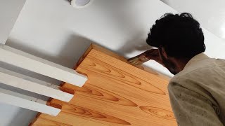 Diy idea Wood Grain on pop ceiling top [upl. by Rramaj]