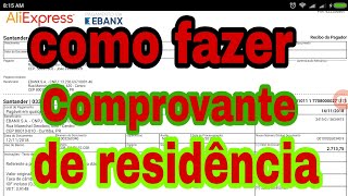 Como fazer comprovante de residência [upl. by Datha]