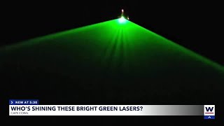 Cape Coral residents see mysterious green flight lasers [upl. by Namolos1]