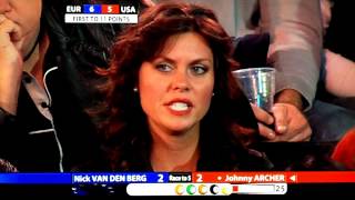 Mosconi Cup 2012 Day 3 Match 2 Van Den Berg vs Archer [upl. by Ahsaetal188]