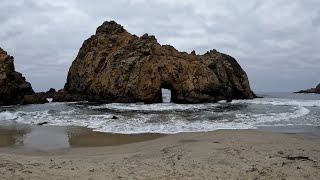 Pfeiffer Beach and the Keyhole Arch in Big Sur [upl. by Ailemac]