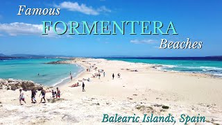 Famous Formentera DOUBLE BEACHES  Day trip from IBIZA SPAIN [upl. by Shayna]