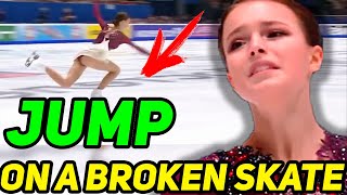 SHOCK Shcherbakova about the BROKEN Skate at the 2022 Olympics [upl. by Ymij281]