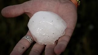 Hail Storm at Sturgis Rally Full Throttle Saloon 2009 [upl. by Jorey957]