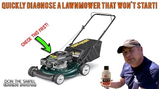 Lawnmower Wont Start Simple Method To Quickly Diagnose It [upl. by Drugi927]