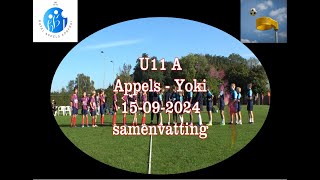 Korfbal U11A Appels  Joki 15092024 samenvatting [upl. by Libnah981]