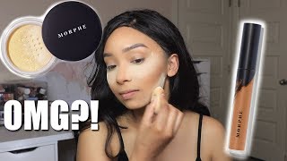 OMG MORPHE FLUIDITY CONCEALER amp BAKE AND SET POWDER REVIEW [upl. by Wunder]