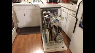 18quot Compact Portable Dishwasher Setup and Demo  Kenmore Review [upl. by Nellak985]