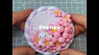 How to make your own clay trinket Art  No Bake Clay Art  No Talking [upl. by Lorette420]