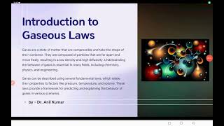 Gaseous Law class 9 10 11 12 cbse icse bseb neet iit jee jee advance [upl. by Annav]