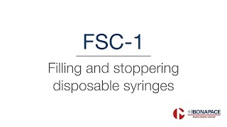 FSC1 Filling and stoppering machine for disposable syringes [upl. by Mungam]