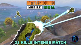 BGMI  21 KILLS INTENSE MATCH GHILLI SUIT SQUAD STRIKES AGAIN [upl. by Ahcsap]