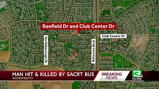 Man fatally hit by SacRT bus in north Sacramento [upl. by Gargan790]