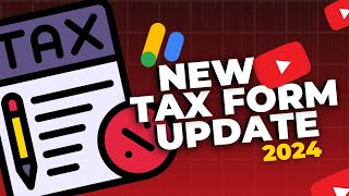 How to YouTube Tax Form Expired  New YouTube Update 2024 [upl. by Raven]