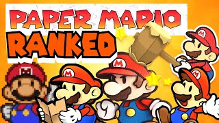 EVERY Paper Mario game RANKED [upl. by Mareah]